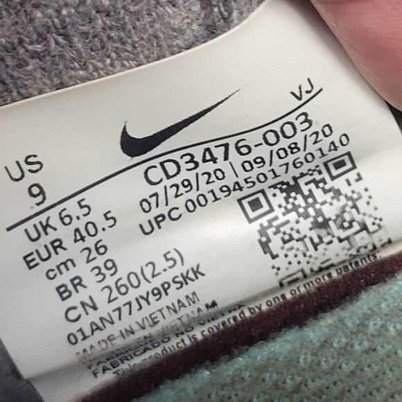 Nike Space Hippie 04 W9/M7.5 Smoke Grey/Pink CD3476-003 w/ Box Sneakers - Picture 15 of 16